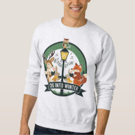 Sing Into Winter (2) Woodland Choir Art Sweatshirt