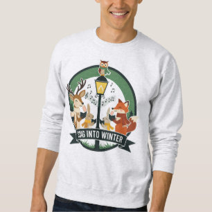 Sing Into Winter (2) Woodland Choir Kunst Sweatshirt