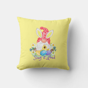 Sing it Loud Adorable Springtime Gnome Kissen