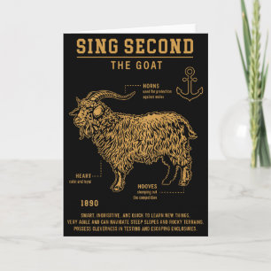 Sing Sekunde Die Ziege (auf dem Rücken)  Karte