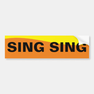 SING SING AUTOAUFKLEBER