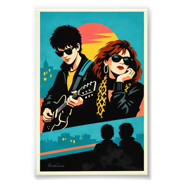 Sing Street Inspired Retro Movie Poster (Vorne)