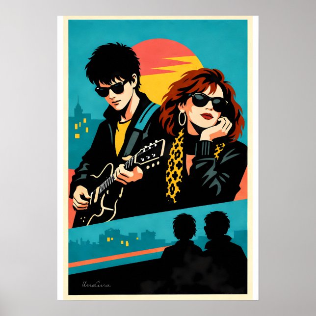 Sing Street Inspired Retro Movie Poster (Devant)