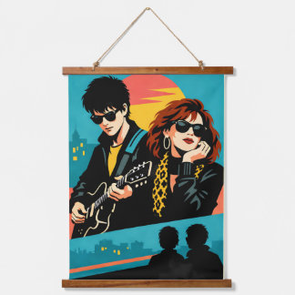 Sing Street Inspired Retro Movie Poster Wandteppich Mit Holzrahmen
