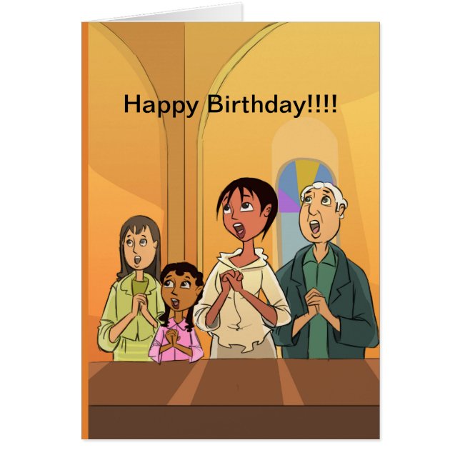 Singalong Entwurf alles Gute zum Geburtstagkarte (Vorne)