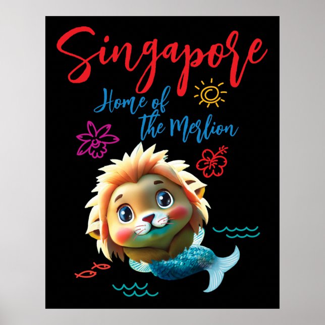 Singapore Baby Merlion Poster (Vorne)