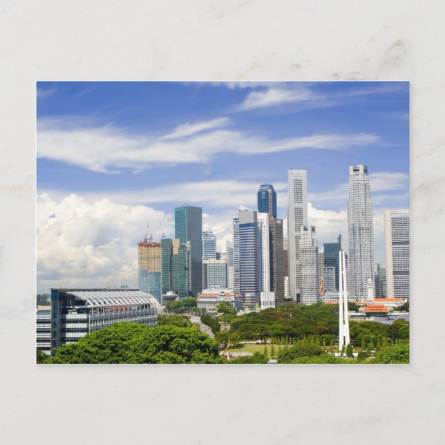 Singapore cityscape postkarte (Vorderseite)