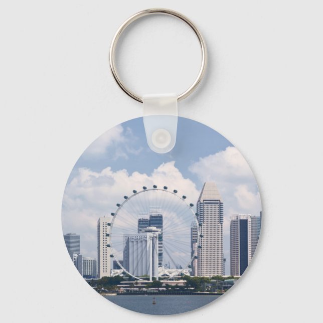 Singapore cityscape schlüsselanhänger (Vorderseite)