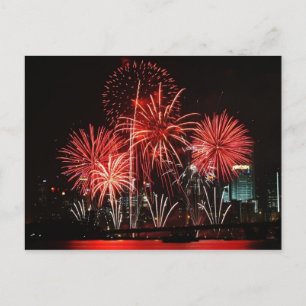 Singapore Fireworks Festival 1 Postkarte