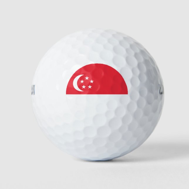 Singapore Flag Golfball (Vorderseite)