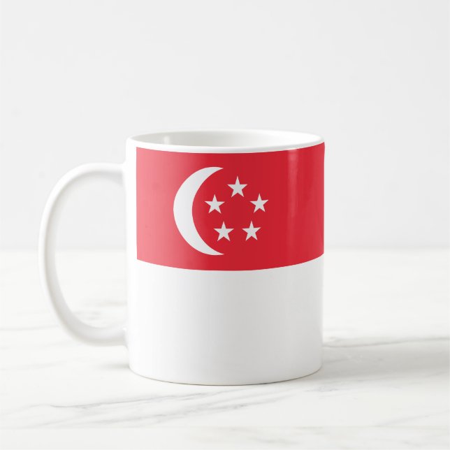Singapore Flag Kaffeetasse (Links)