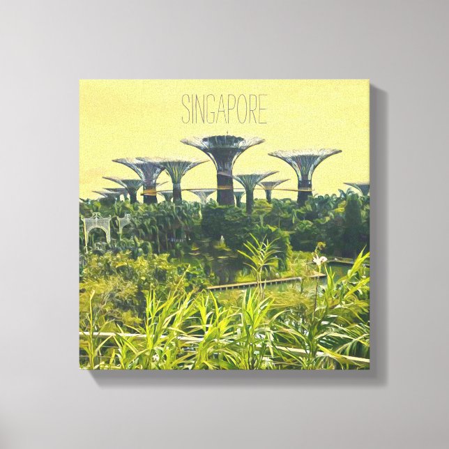 Singapore Gardens by Bay Leinwanddruck (Vorderseite)