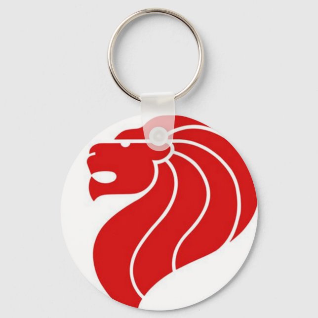 Singapore-Löwe-Logo-Schlüsselanhänger Schlüsselanhänger (Vorderseite)