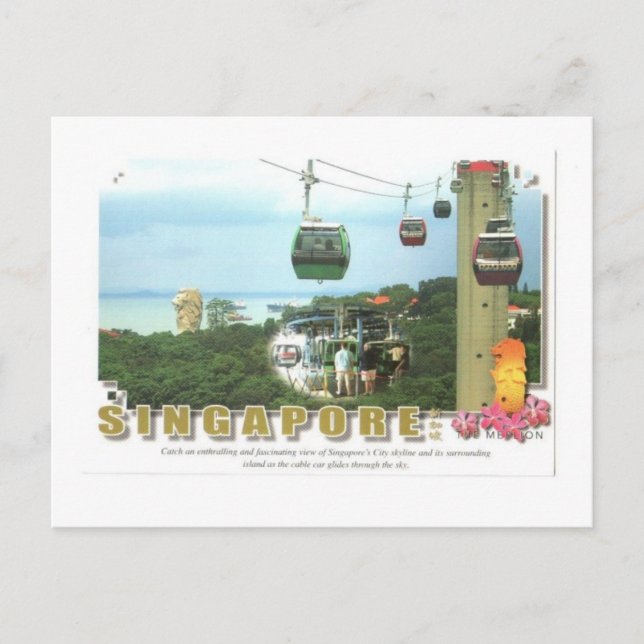 Singapore Resort World Sentosa Postkarte (Vorderseite)