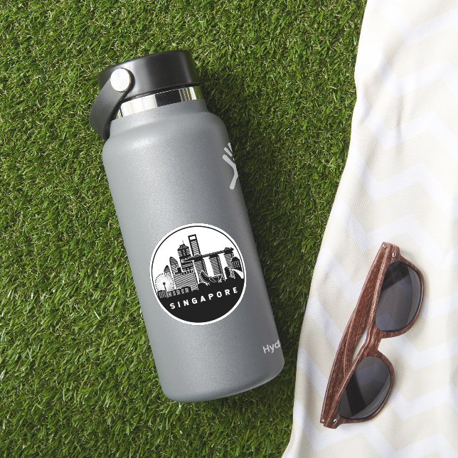 Singapore Skyline Aufkleber (HydroFlask Insitu)