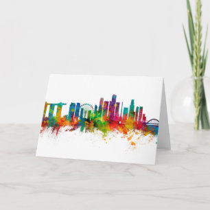 Singapore Skyline Karte