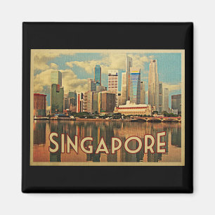 Singapore Skyline Magnet