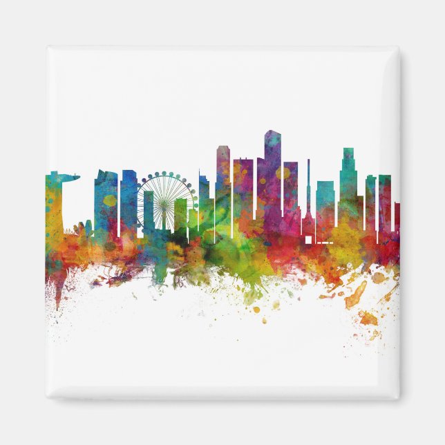 Singapore Skyline Magnet (Vorne)