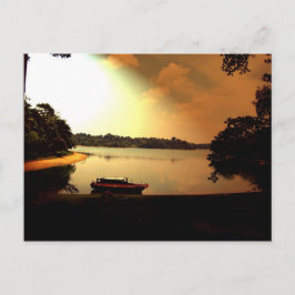 Singapore Sunset Postkarte