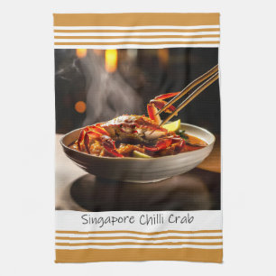 Singapour Chili Crab serviette de cuisine