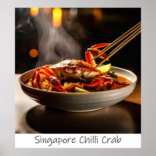 Singapur Chili Crab - Print Poster (Vorne)