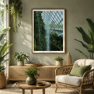 Singapur Cloud Forest Wasserfall Botanischer Garte Poster