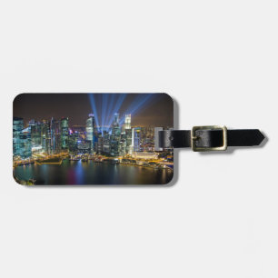Singapur Downtown Lightshow Gepäckanhänger