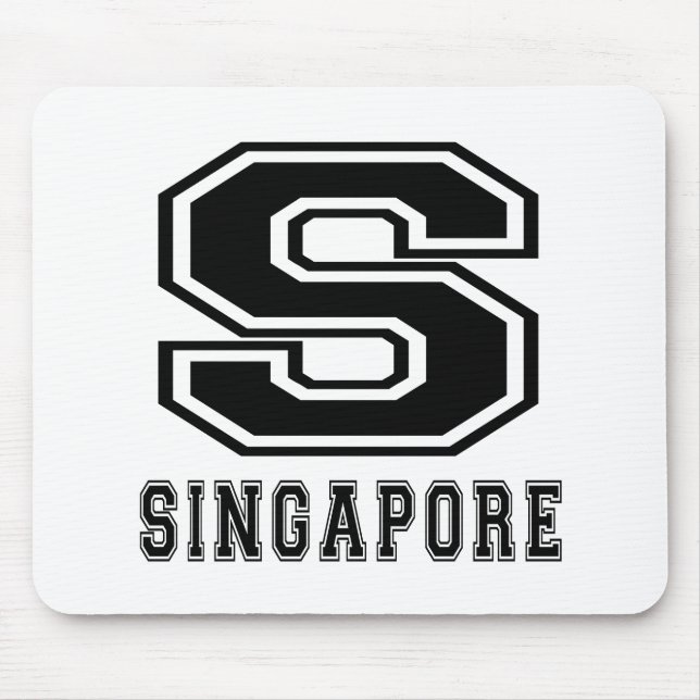 Singapur-Entwürfe Mousepad (Vorne)