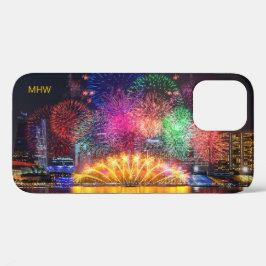 Singapur Fireworks kundenspezifische Monogramm-Tel Case-Mate iPhone Hülle