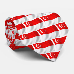 Singapur Flag-Krawatte Krawatte