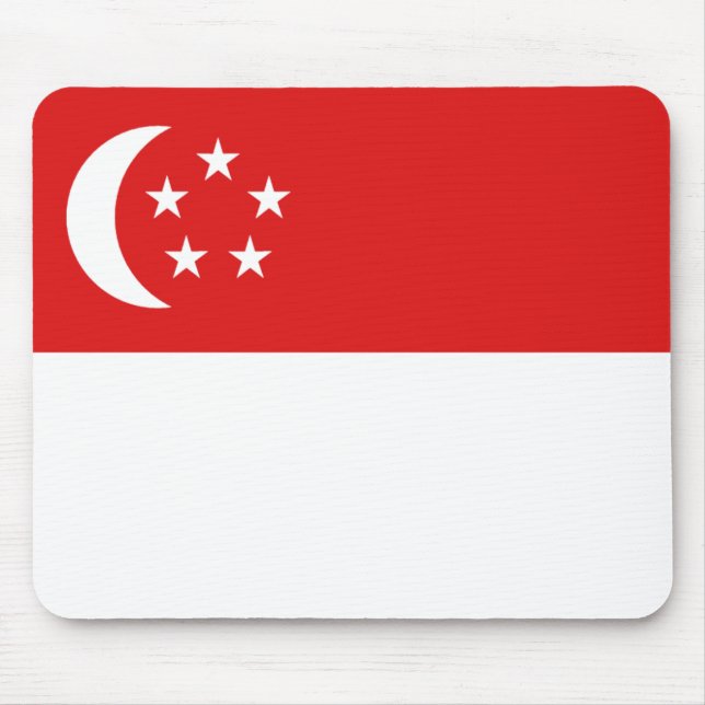 Singapur Flag Mousepad (Vorne)