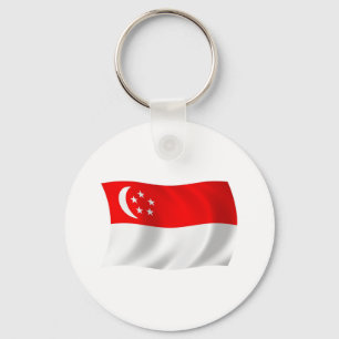 Singapur Flag Schlüsselanhänger