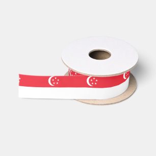 Singapur Flag & Singapur Reise, Urlaub/Sport Satinband