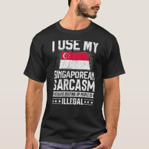 Singapur Flag Souvenirs für singapurische Männer u T-Shirt