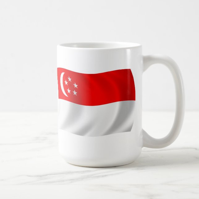 Singapur Flag-Tasse Kaffeetasse (Rechts)