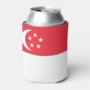 Singapur-Flagge Dosenkühler