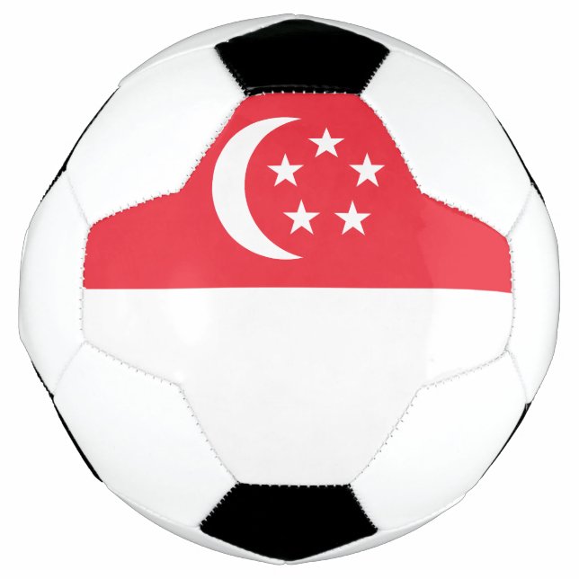 Singapur-Flagge Fußball (Vorderseite)