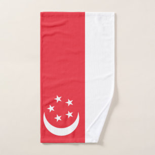 Singapur-Flagge Handtuch