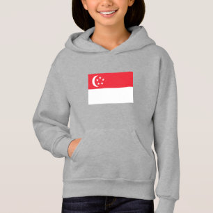Singapur-Flagge Hoodie