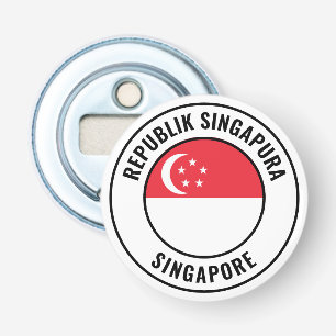 Singapur-Flagge Hübscher patriotischer Flaschenöff Flaschenöffner