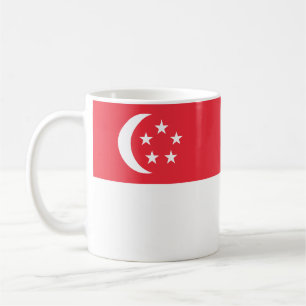 Singapur-Flagge Kaffeetasse