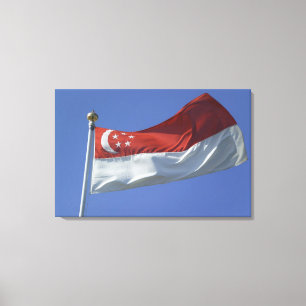 Singapur-Flagge Leinwanddruck