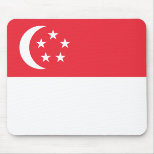 Singapur-Flagge Mousepad