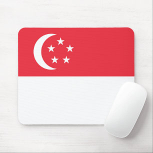 Singapur-Flagge Mousepad