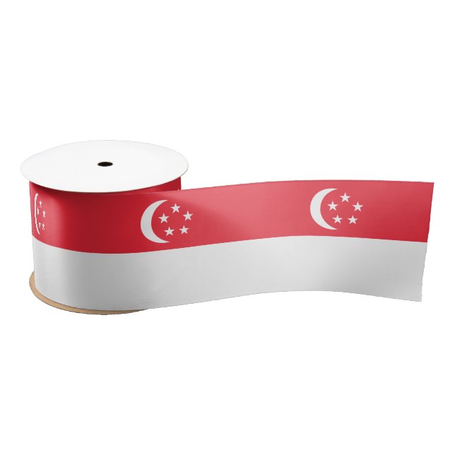 Singapur-Flagge Satinband (Spule)