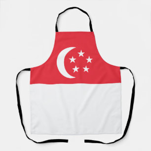 Singapur-Flagge Schürze