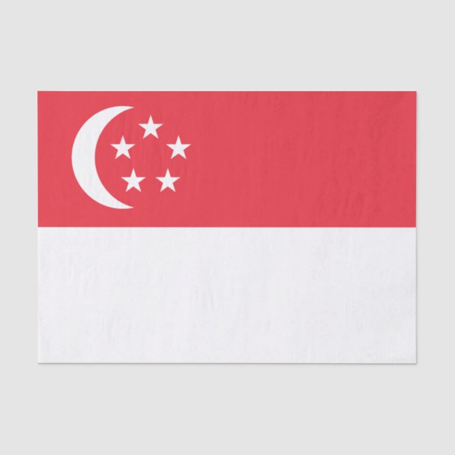 Singapur-Flagge Seidenpapier (Vorderseite)