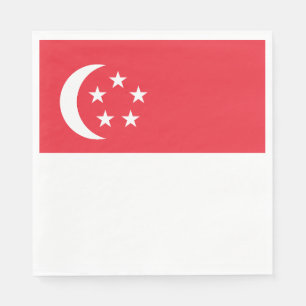 Singapur-Flagge Serviette
