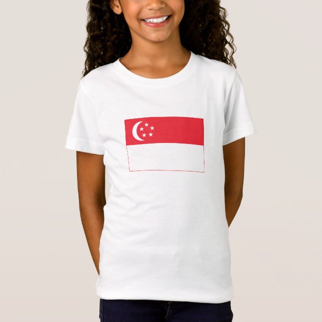 Singapur-Flagge T-Shirt (Vorderseite)