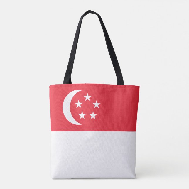 Singapur-Flagge Tasche (Rückseite)
